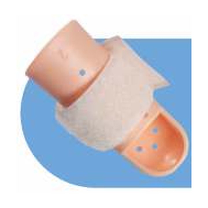 Stack finger splint with hook-and-loop strap