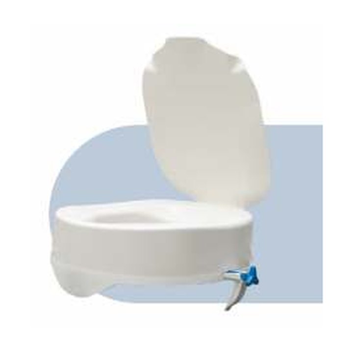 Raised toilet seat